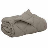 vidaXL Dekbed Lichtgrijs 200 x 240 cm Microvezel