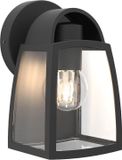 LUTEC Kelsey - Wandlamp voor buiten - Mat zwart - Aluminium - E27 - IP44