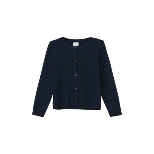 s.Oliver fijngebreid vest donkerblauw
