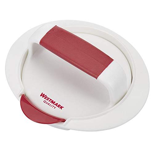 Westmark Hamburgerpers, hamburgermaker, diameter 11,5 cm, kunststof, wit/rood, 62332260