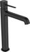 Laveo BADLAND Wastafelmengkraan, glanzend zwart, met click-clack bediening, voor badkamers