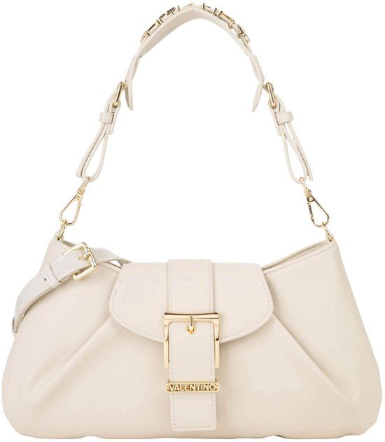 Valentino Bags Cassandra Shoulder Bag Ecru Beige