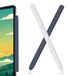 Apple Pencil 2e Gen en Pro Étui en Silicone, Ultra-fin, 2 Pièces, Blanc & Bleu