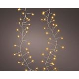 Overige Merken Led snoer 100 leds 120 cm warm wit licht zilver