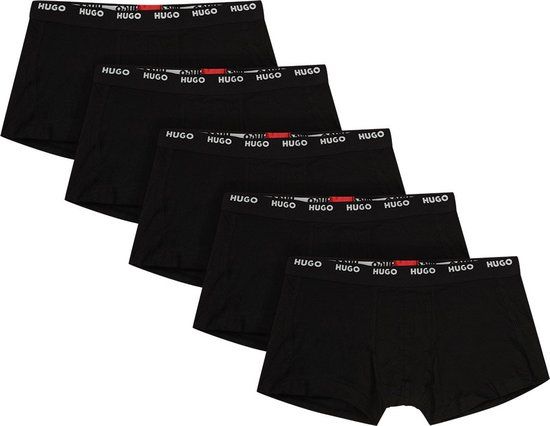 HUGO Men's Boxershorts (5-Pack) - Black - Size XXL