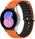 By Qubix Qubix Ocean Style Smartwatch Bandje 22mm Oranje/Zwart voor Garmin Vivoactive 4/4L
