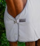 Waldhausen Economic Fleece Deken Met Kruissingels - Zilver Grijs