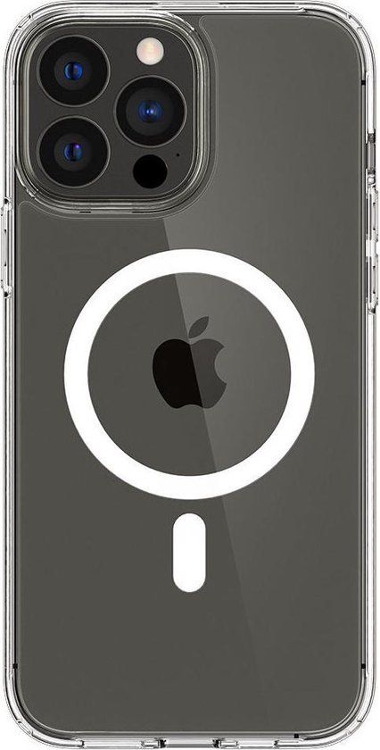 Spigen Ultra Hybrid iPhone 13 Pro Max Hoesje Geschikt voor MagSafe Transparant/Wit