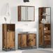 Maison Exclusive - Ensemble d'accessoires de salle de bain, 3 pièces. Fabriqué en bois recyclé et fibre de bois