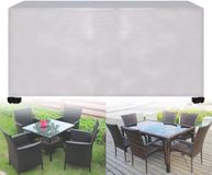 Merkloos Tuinmeubelhoes - Outdoor Tafelhoes - Waterdicht 420D Oxford - 220x220x90cm - Zilver