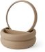 Home Styling Collection Sieradenkistje met spiegel, 17,5 x 17,5 x 9 cm, Taupe