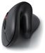 CSL Souris verticale, souris ergonomique sans fil avec dongle USB, pour droitier, capteur optique de 600 à 1600 dpi, position de la main verticale, pour PC et Mac, noir