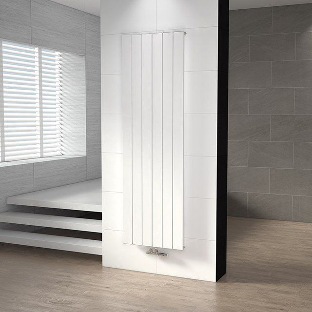 Maxaro Aluminium Designradiator Jupiter Glanzend Wit 1577 Watt 56,5x180cm Verticaal