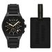 Armani Exchange Heren Horloge Geschenket 42mm Zwart AX7165SET