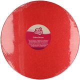 FunCakes Cake Drum Rond - Rood - Ø30,5 cm