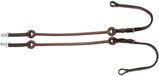 Umbria Equitazione Tiges élastiques en cuir pour chevaux, marron foncé, Full
