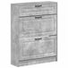 vidaXL Schoenenkast UTRECHT 78 x 24 x 100 cm Bewerkt hout Betongrijs