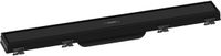 Hansgrohe RainDrain Match - Douchegoot met rvs rooster 600, in hoogte verstelbaar frame, mat zwart 56036670