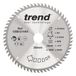 Trend Wood cirkelzaagblad, 216 mm diameter, 30 mm boring, 60 tanden, 2,4 mm snijvoeg, +15° haak, TCT, extra fijn oppervlak, CSB/21660