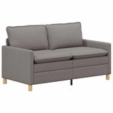 vidaXL Bank Taupe 156 x 81 x 87,5 cm Stof