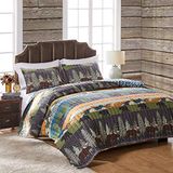 Greenland Home Black Bear Lodge Quilt Set