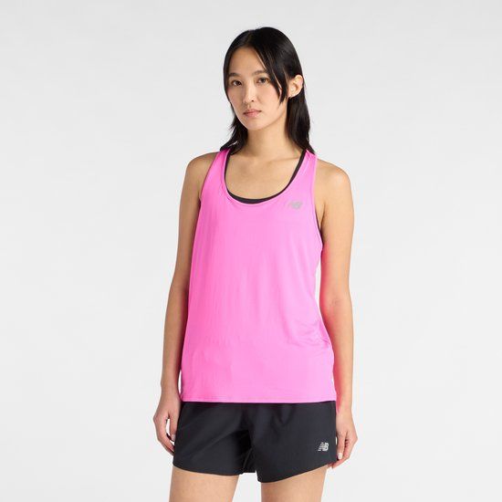 New Balance Sport Essentials Tank Dames Sportshirt - PINK HEAT