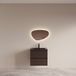 Boss & Wessing BWS Badmeubelset Riga met Asia Wastafel Zwart 60 cm Bruin Eiken