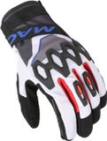 Macna Zairon Motorfiets handschoenen - Zwart/wit/rood/blauw - 3XL