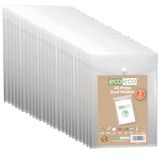eco-eco A5 50% gerecycleerde doorzichtige transparante portret drukknop popper portemonnee, plastic mappen 230x170mm (Pack van 25), 200mic, eco158x25