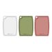 Rockingham Forge Greenworks 3 Stuks Snijplankenset van Gerecycled Plastic 37 x 28 cm – Wit, Groen en Rood, BPA-Vrije Snijplank, Vaatwasmachinebestendig en Hittebestendig