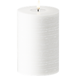 Bougie pilier LED aspect mouillé Ø 10 x 15 cm Blanc