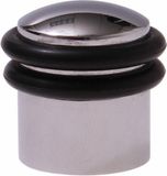 Protect-it Deurstopper/deurbuffer Triton - 1x - D30mm - inclusief schroeven - verchroomd