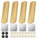 Omgoods - Set van 4 Houten Meubelpoten, 15 cm, Conische Vorm voor DIY Meubels