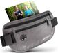 Praxxim Heuptas om te joggen, perfect zittende hardlooptas, heuptas voor dames en heren, loopriem voor joggen en alle maten mobiele telefoons, grijs, S, heuptas