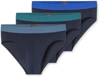 Schiesser 3PACK Rio-Slip - 95/5 Multipacks Onderbroek - blauw, lichtblauw, groenblauw