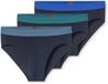 Schiesser 3PACK Rio-Slip - 95/5 Multipacks Onderbroek - blauw, lichtblauw, groenblauw