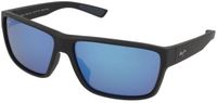 GAFAS Maui Jim Uila B661-02 Zonnebril - Zwart, Blauwe Lenzen, Gepolariseerd, Spiegelend