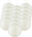 Gerimport 24x stuks kerstballen zilver/wit glitters kunststof diameter 7 cm - Kerstboom versiering