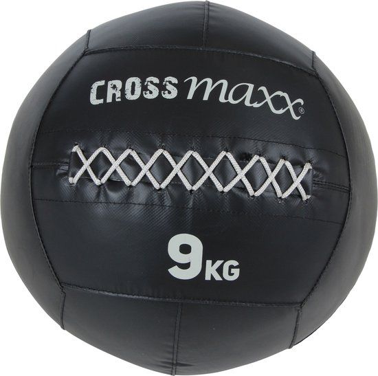 Lifemaxx Crossmaxx Pro Wall Ball - 9 kg - Black