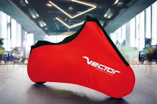 Highsider Motorhoes – Vector strech indoor protective hoes for motorcycle/scooter - red - s