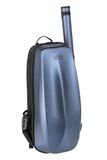 GEWA Space Bag Blauw met strijkstoketui - Vioolkoffer/rugzak voor 4/4-3/4 violen - Polycarbonaat buitendeksel - Ergonomische achterkant - Accessoirevakken