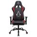 Subsonic SA5609-AC1 Fauteuil de jeu - Siège et dossier rembourrés - Noir/Rouge - Hauteur et accoudoirs réglables