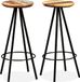 Maison Exclusive - Lot de 2 tabourets de bar en bois ancien massif