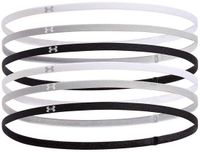 Under Armour Mini Elastic Zweetbandjes voor Dames - Zwart/Grijs - 6 Stuks