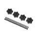 Losi LOS43044 12 mm zeskant adapter LMT wiel accessoires, hardware en gereedschap, meerkleurig