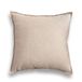 Jeanerlor Decoratieve kussenhoes van katoen en linnen, geel, voor bank, duurzaam, chic, comfortabel, voor speelkamer, café, 65 x 65 cm, licht linnen