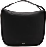 DKNY Phoebe Hobo Bag Leren Schoudertas Zwart/Zilver