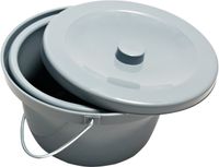 Merkloos / Sans marque Sundo Homecare GmbH Emmer met deksel en handvat voor boorstoel, grijs