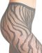 FALKE panty met zebraprint, transparant, dames, grijs - maat M