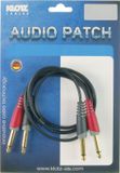 Klotz AT-JJ0100 audiokabel twin 1 m - Audio kabel